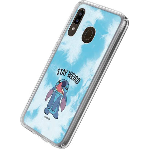 Disney Lilo and Stitch Stay Weird Galaxy A20 Clear Case